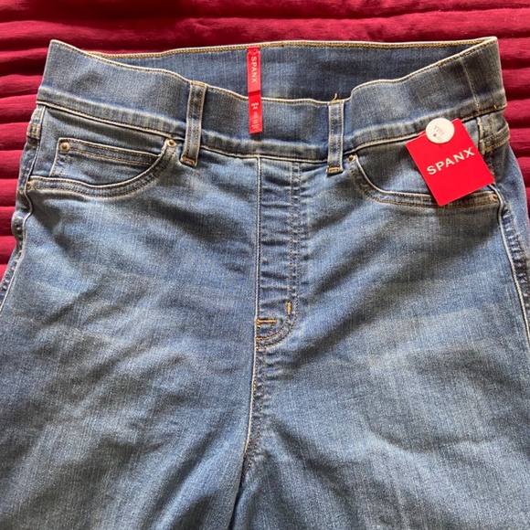Spanx wide leg jeans,  tall medium - Picture 4 of 5